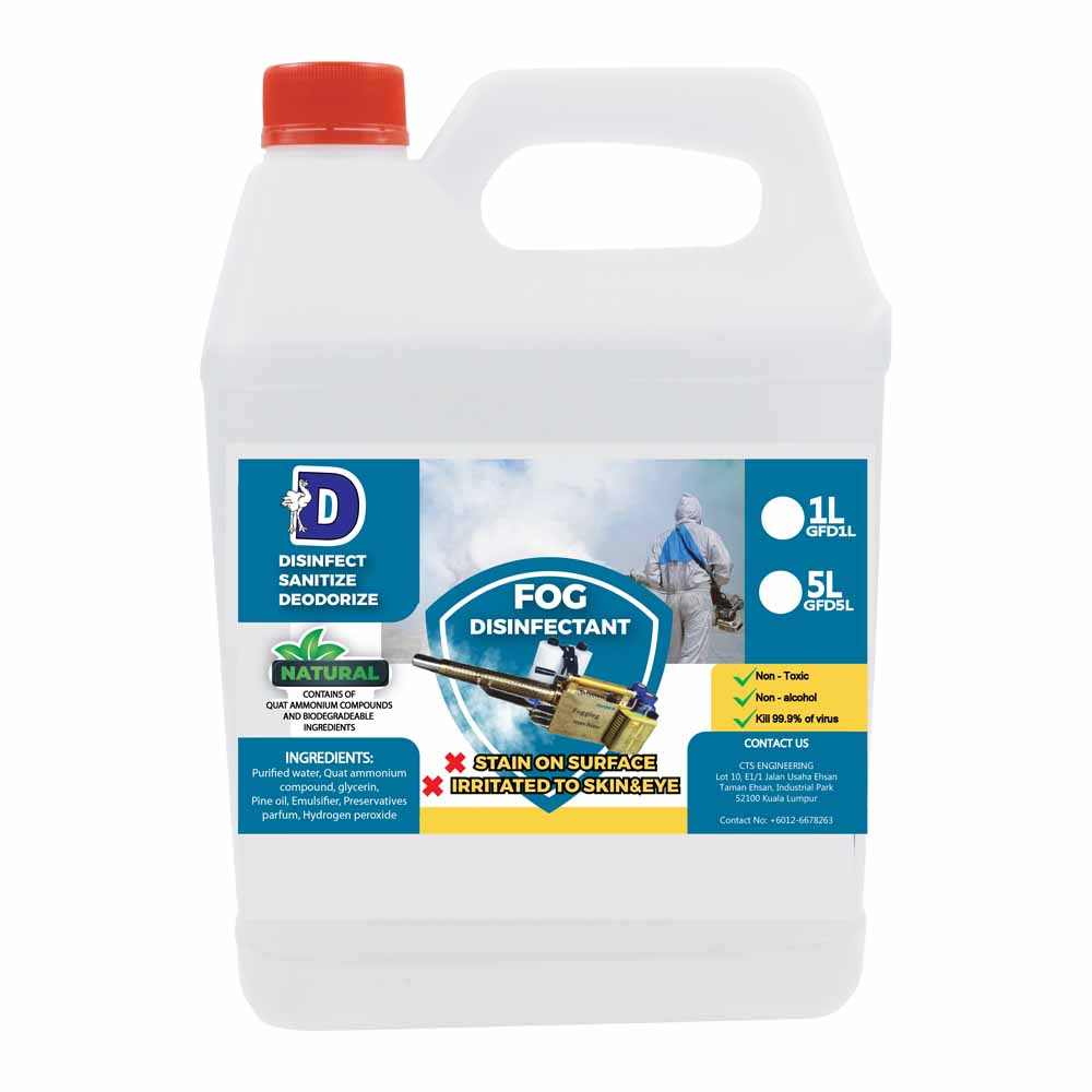 Gasoline fogging disinfectant